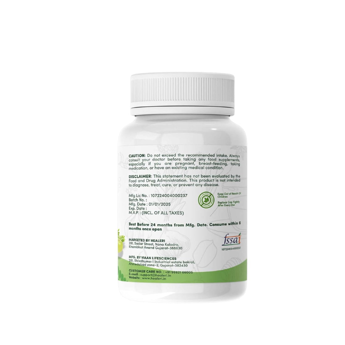 Amla Tablets 33mg, 120 Tablets, Rich In Vitamin C & Antioxidants, Natural & Pure Amalaki Extract Supplement For Enhanced Immunity & Wellness, Supports Skincare & Hair Health, Pack of 2
