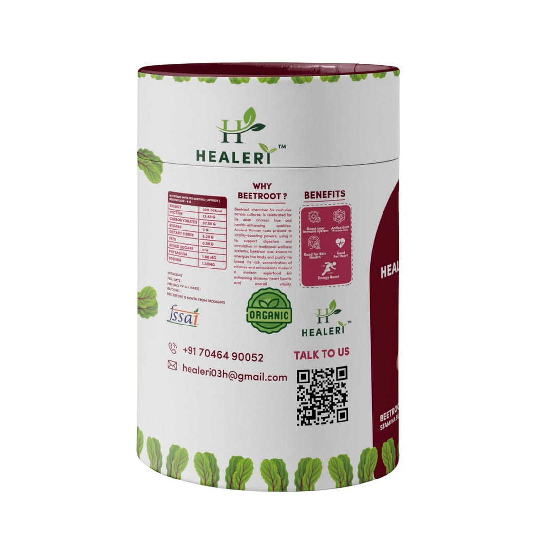 Pure Beetroot Powder 150g, Rich in Natural Antioxidants, Fibre & Minerals, Use in Smoothies, Juices, Cooking & Baking, No Additives or Preservatives, Herbal Powder for Face Pack & Natural Hair Mask - Pack of 1