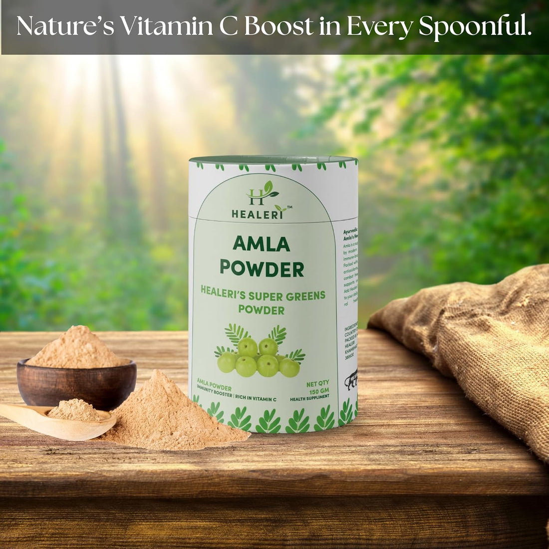 Organic Amla (Amalaki) Powder 150g, Vitamin C & Antioxidant Rich Indian Gooseberry, Ayurvedic Hair Growth & Skin Glow, Natural Immunity Booster